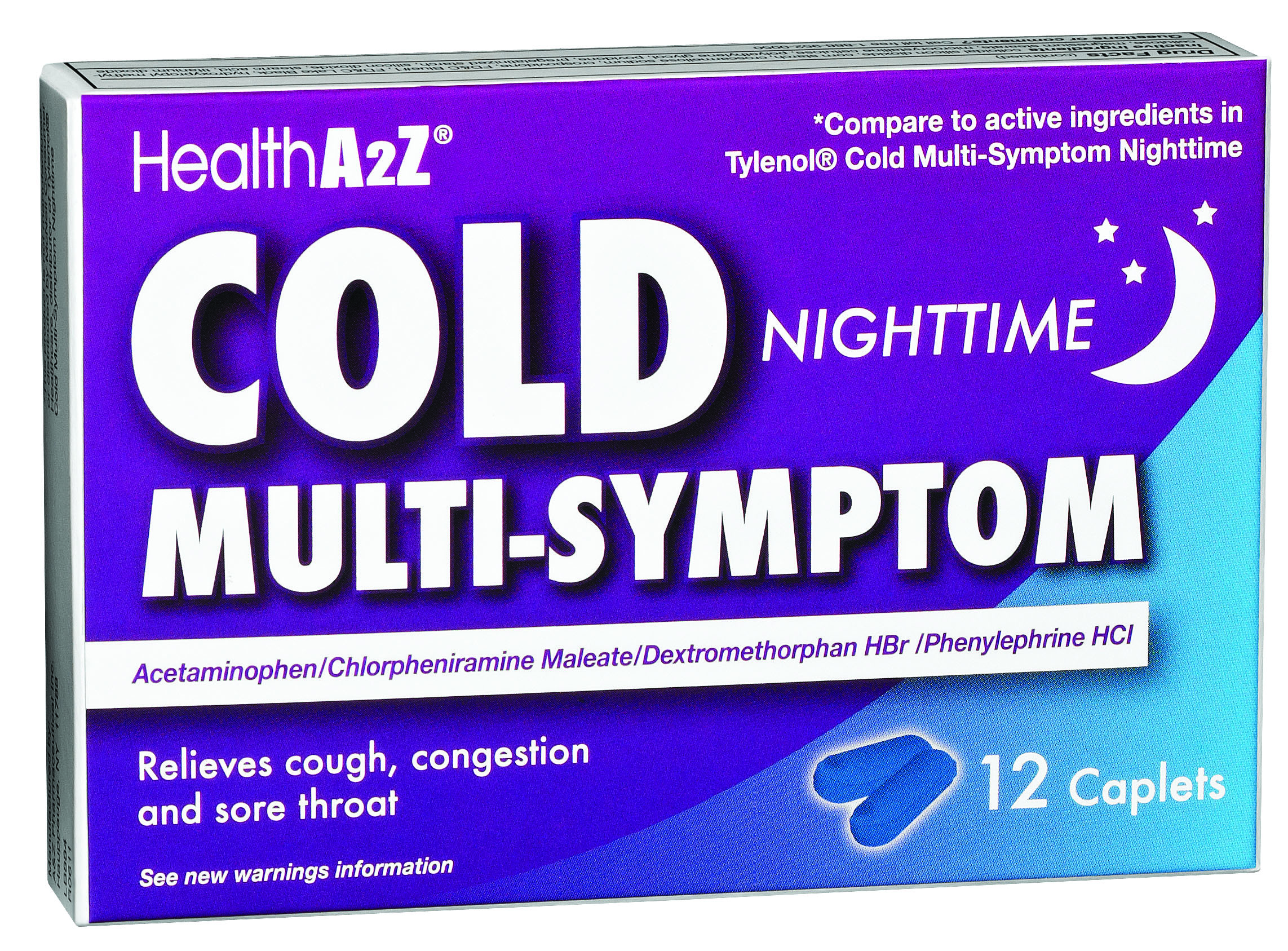 HealthA2Z® Cold Multi-Symptom Nighttime